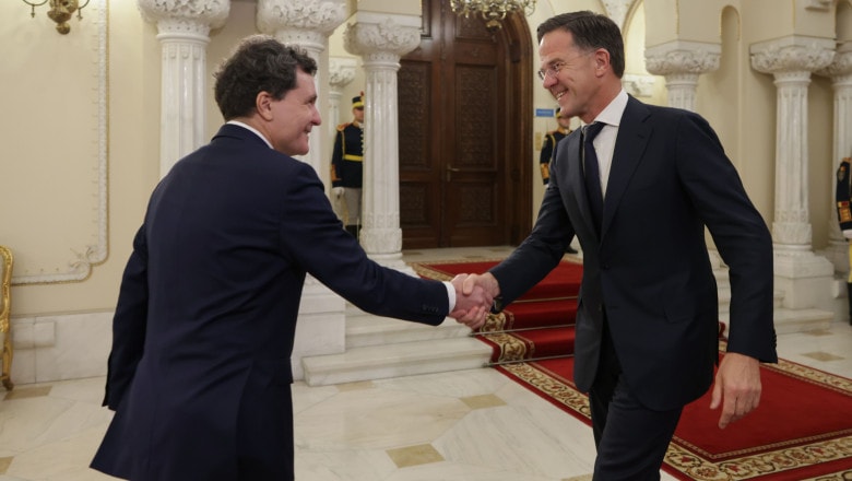 Vizita-fulger a secretarului general al NATO, Rutte, la București